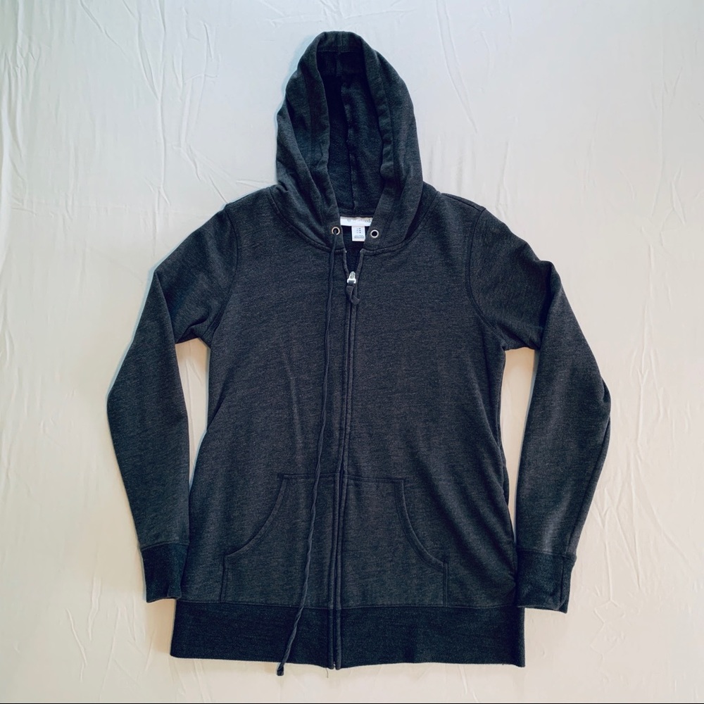 Motherhood Maternity Hoodie Zip-Front Sweatshirt M